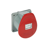 Ipari dugalj beépíthető 2P+E 32A 400V(50+60Hz) piros egyenes P17 Tempra Dafbc-323k06m LEGRAND