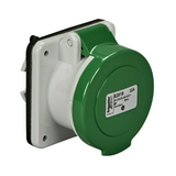 Ipari dugalj beépíthető 3P 20-25V/40-50V(100-200Hz) zöld egyenes 32A IP44 PratiKa Schneider