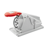 Ipari dugalj ráépíthető 3P+E 16A 400V(50+60Hz) piros IP44 műanyag 6h-pozíció IEC309HP GEWISS