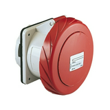 Ipari dugalj beépíthető 3P+N+E 400V(50+60Hz) piros egyenes 125A IP67 műanyag PratiKa Schneider