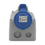 Ipari dugalj falra szerelhető 2P+E 16A 230V(50+60Hz) kék IP44 P17 Tempra PRO Dafr-162k06m LEGRAND