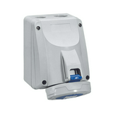 Ipari dugalj falra szerelhető 2P+E 16A 230V(50+60Hz) kék IP67 P17 Tempra Pro Dafr162k06T LEGRAND