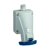 Ipari dugalj falra szerelhető 3P+N+E 16A 200-250V(50+60Hz) kék IP67 műanyag PratiKa Schneider