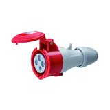 Ipari dugalj lengő 3P+E 32A 380-415V(50+60Hz) piros egyenes IP44 műanyag P17 Tempra LEGRAND