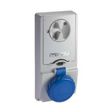 Ipari dugalj ráépíthető 2P+E hengeres betét mechanikai reteszelés 32A IP65 PK Unika Schneider