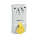 Ipari dugalj ráépíthető 3P+E mechanikai reteszelés 32A IP44 PK Unika Schneider
