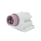 Ipari dugvilla falra szerelhető 2P+E tokozott 16A 20-25V(50+60Hz) ibolya műanyag IEC309HP GEWISS