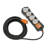 Elosztósor kültéri ipari 2.5mm2 5m 4x2P+E/230V antracit IP54 professionalLINE LECTRA