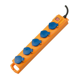 Ipari elosztósor kültéri gumi 1.5mm2 2m 5x2P+E/230V 16A narancs IP54 Super Solid SL LECTRA