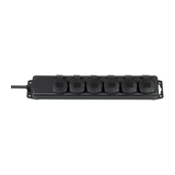 Ipari elosztósor kültéri gumi 1.5mm2 2m 6x2P+E/230V fekete IP44 LECTRA
