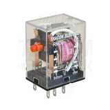 Miniatűr ipari  relé 3A/230VAC/28VDC 2v dugaszolós 24V50Hz monostabil IP20 TRACON