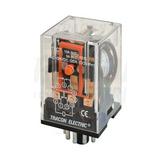 Miniatűr ipari  relé 3A/230VAC/28VDC 3v dugaszolós 24VDC monostabil IP20 TRACON