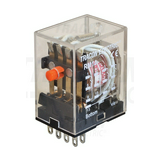 Miniatűr ipari  relé 3A/230VAC/28VDC 4v dugaszolós 48VDC monostabil IP20 TRACON