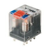 Ipari relé tesztgombbal 12A 4-v dugaszolós 22.8-31.2VDC monostabil IP20 RCM580024 Weidmüller