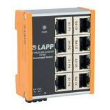 Ipari switch 24VDC DIN sín Ethernet 8x10/100/1000Mbps RJ45-port IP20 UF08T LAPP