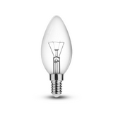 Izzólámpa wolframszálas B37 gyertya normál víztiszta 40W 220-240V E14 1250h Special Light Technik