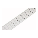 Jelölőcímke 25mm x 9.5mm x üres fehér  öntapadó WAGO