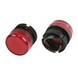 Jelzőlámpa fej darukapcsolóhoz kerek piros magas 1-lámpa fekete 22mm-átmérő Harmony XAC Schneider