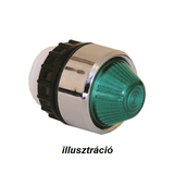 Jelzőlámpa fej F…foglalathoz kerek fehér magas fekete műanyag-előlapgyűrű L2-ws-ws VA Elektronika