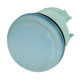 Jelzőlámpa fej kerek fehér lapos 1-lámpa króm műanyag-előlapgyűrű 22mm-átmérő IP67 M22-L-W EATON