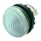 Jelzőlámpa fej kerek fehér magas 1-lámpa króm műanyag-előlapgyűrű 22mm-átmérő IP67 M22-LH-W EATON