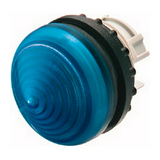 Jelzőlámpa fej kerek kék magas 1-lámpa króm műanyag-előlapgyűrű 22mm-átmérő IP67 M22-LH-B EATON