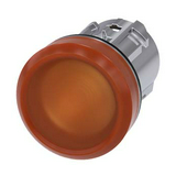 Jelzőlámpa fej fém d22 kerek narancs lapos 1-lámpa króm fém-gyűrű IP67/IP69K SIRIUS ACT SIEMENS