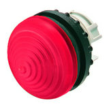 Jelzőlámpa fej kerek piros magas 1-lámpa króm műanyag-előlapgyűrű 22mm-átmérő IP67 M22-LH-R EATON