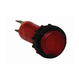 Jelzőlámpa kompakt műa. d10 1x piros 24V AC/DC kerek lapos fényforrással L-10/24 VA Elektronika