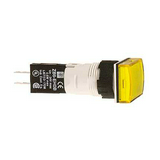 Jelzőlámpa kompakt műa. d16 1x LED sárga 12-24V AC/DC téglalap lapos Harmony XB6 Schneider
