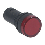 Jelzőlámpa kompakt műa. d22 1x BA9s piros 10.8-26.4V AC/DC kerek lapos Osmoz L22 LEGRAND