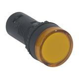 Jelzőlámpa kompakt műa. d22 1x BA9s sárga 10.8-26.4V AC/DC kerek lapos Osmoz L22 LEGRAND
