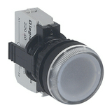 Jelzőlámpa kompakt műa. d22 1x LED víztiszta 195.5-264.5V AC kerek lapos Osmoz L22 LEGRAND