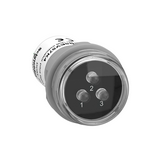Jelzőlámpa kompakt műa. d22 3x LED 0-400V AC/DC kerek csavaros-csatlakozás Harmony XB5 Schneider