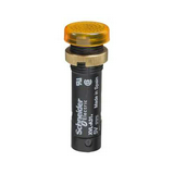 Jelzőlámpa kompakt műa. d8 1x LED sárga 24V AC/DC kerek lapos fényforrással Harmony XVL Schneider
