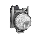 Jelzőlámpa komplett fém d22 1x LED fehér 24-240V AC/DC kerek fényforrással Harmony XB4 Schneider