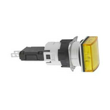 Jelzőlámpa komplett műa. d16 1x LED sárga 12-24V AC/DC négyzetes lapos Harmony XB6 Schneider