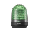 Jelzőoszlop komplett zöld 1x villanó folytonos villogó 12-24V DC 100mm/ Harmony XVR Schneider