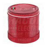 Jelzőoszlop-világítómodul folyamatos/villogó piros 24V/AC50Hz 24V/DC LED IP65 70mm TRACON