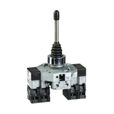 Joystick kapcsoló komplett 3A 2-irányú 2-záró 2-záró-nyitó visszahúzással Harmony XD2 Schneider