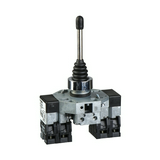Joystick kapcsoló komplett 3A 2-irányú 2-záró 87mm-kar fém-előlapgyűrű IP66 Harmony XD2 Schneider