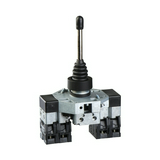 Joystick kapcsoló komplett 3A 2-irányú 2-záró visszahúzással 87mm-kar IP66 Harmony XD2 Schneider