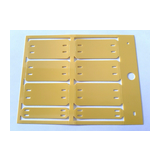 Kábel- és vezetékjelölő feliratozható kábelkötegelővel rögz. 26x35mm  PVC-ETF 28X57 YE CONTA-CLIP