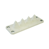 Kábelátvezető 4-kábelhez vágható IP54 fedél kezeletlen műanyag 138mm x 48mm x 32mm TRACON