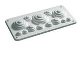 Kábelbevezető gumis FWB-hez vakfedél kezeletlen műanyag 220mm x 15mm x 104mm Univers Hager