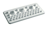 Kábelbevezető gumis vakfedél kezeletlen műanyag 220mm x 15mm x 104mm Univers Hager