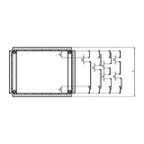 Kábelbevezető lemez teli galvanizált acél 800mm x 25mm x 650mm Spacial SF Schneider