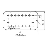 Kábelbevezető teli tömszelence kezeletlen acél 450mmx 5mmx 130mm Spacial CRNG/S3D Schneider