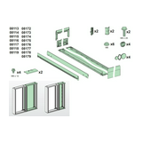 Kábelszekrény fali 27M 300mm-sz 1380mm-ma 205mm-mé acél fehér 9001-RAL Prisma G Schneider