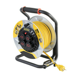 Kábeldob kültéri 3000W acéllemez 25m H07RN-F 1.5mm2/ 3x 4x2P+E/230V IP44 STANLEY